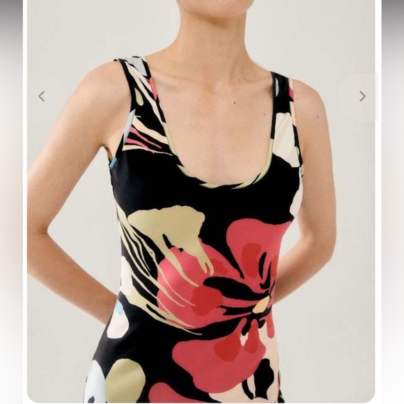 Silk Laundry 100% silk floral midi dress - Picture 2 of 8